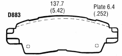 Bremsklötze Hinten - Brakepads Rear  Trailblazer,Enclave 02-13